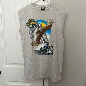 GUC Vintage Harley Davidson biker tank top size Large